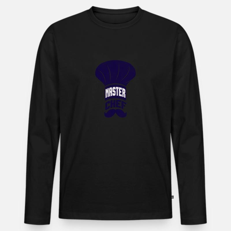 Küchenchef - Chefkoch - Koch - Männer Premium Bio Langarmshirt - Schwarz