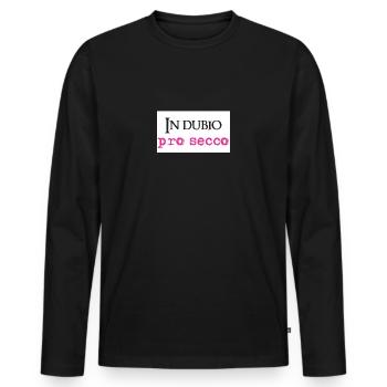 In dubio Pro Secco Lustig Anwalt Staatsexamen Jura - Männer Premium Bio Langarmshirt - Schwarz - Vorne - Nico (187cm)