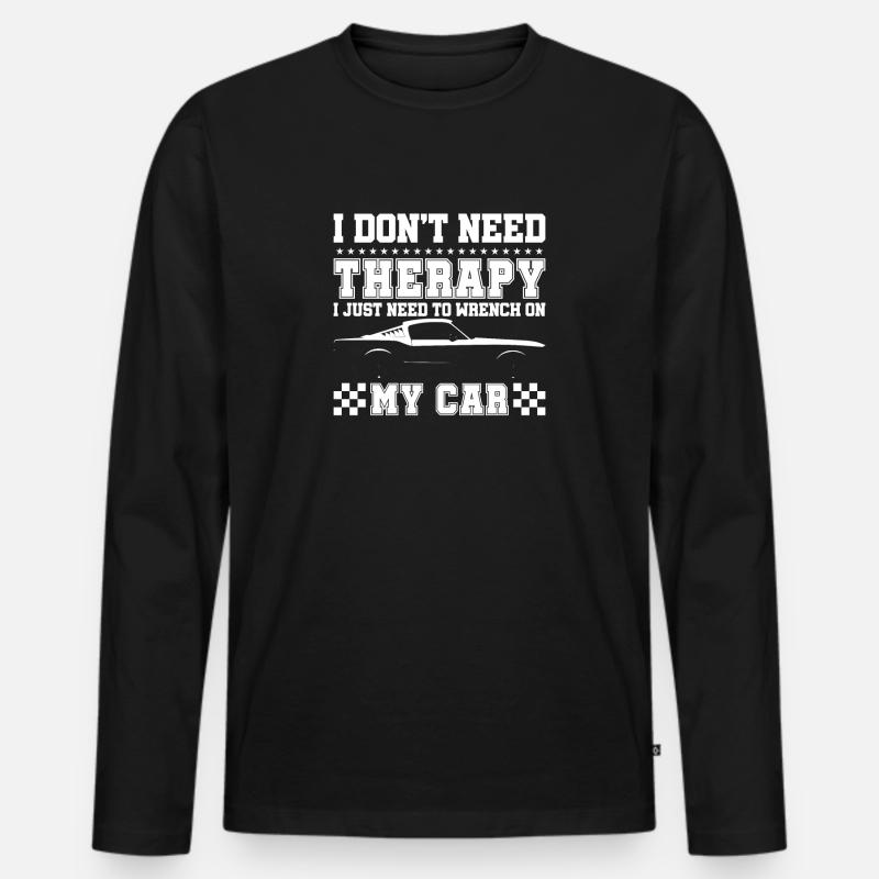 Tuning - Männer Premium Bio Langarmshirt - Schwarz