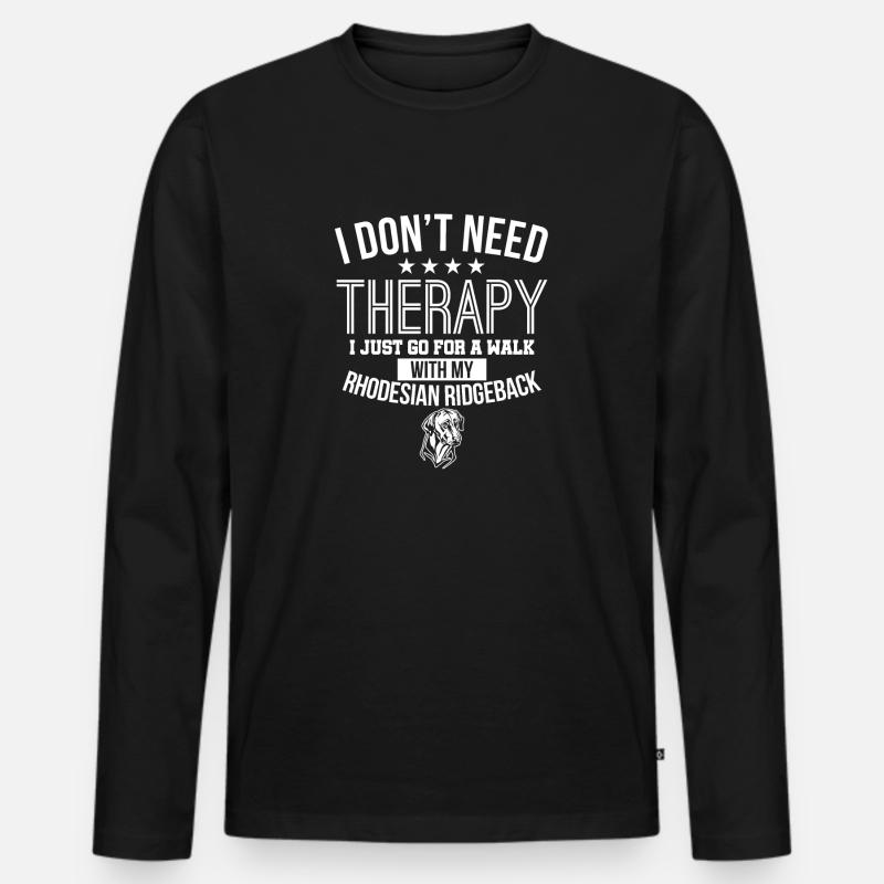 Rhodesian Ridgeback - Men's Premium Organic Long Sleeve Shirt - black