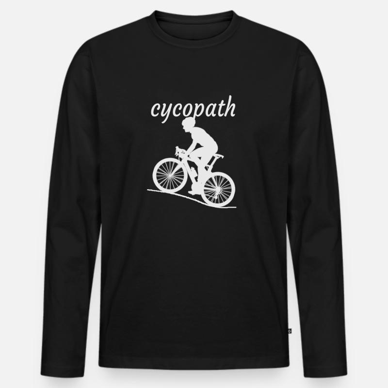 Cycopath - Männer Premium Bio Langarmshirt - Schwarz