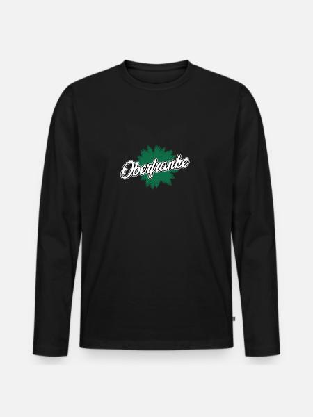 Franken Geschenke für Bamberger Oberfranken - Männer Premium Bio Langarmshirt - Schwarz