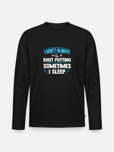 Shot Put Shot Put Put - Men's Premium Organic Long Sleeve Shirt - black