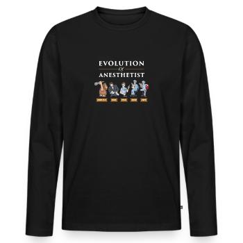 Stun development of the anesthetist - Men's Premium Organic Long Sleeve Shirt - black - Front - Nico (187cm)