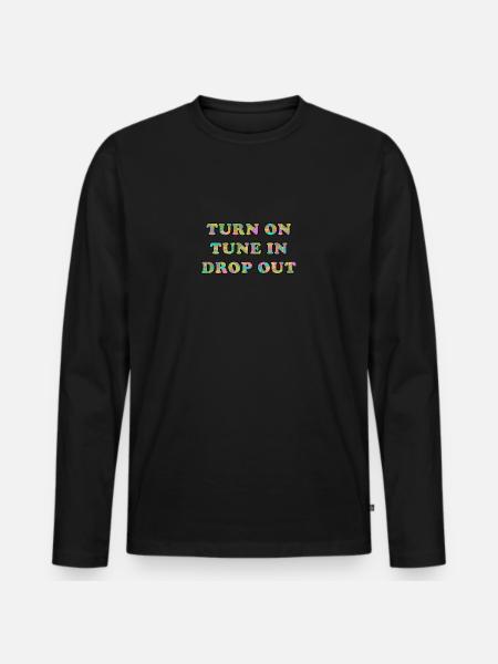 Activer la syntonisation - T-shirt manches longues Premium bio Homme - noir