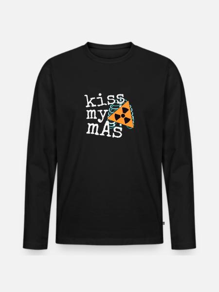 Exposure radiology graphic - Men's Premium Organic Long Sleeve Shirt - black