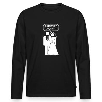 Bachelor party - Men's Premium Organic Long Sleeve Shirt - black - Front - Nico (187cm)