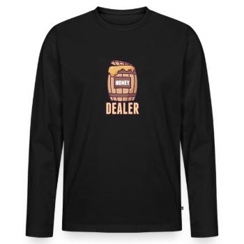 Imker Bienenzüchter Imkerei Bienen Honey Dealer - Männer Premium Bio Langarmshirt - Schwarz - Vorne - Nico (187cm)