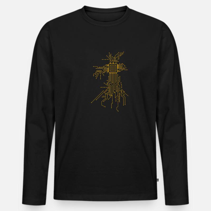 Programmer & Computer Scientist Gift - Men's Premium Organic Long Sleeve Shirt - black