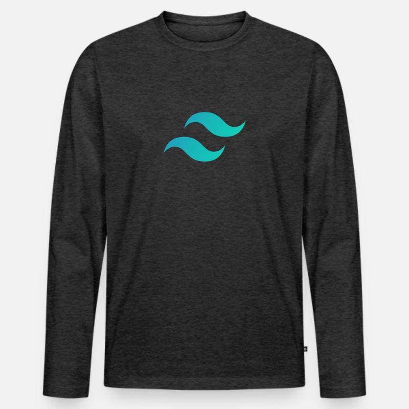 Rückenwind CSS Mark - CSS Framework Programmer Coder Männer Premium Bio Langarmshirt