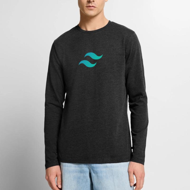 Rückenwind CSS Mark - CSS Framework Programmer Coder Männer Premium Bio Langarmshirt