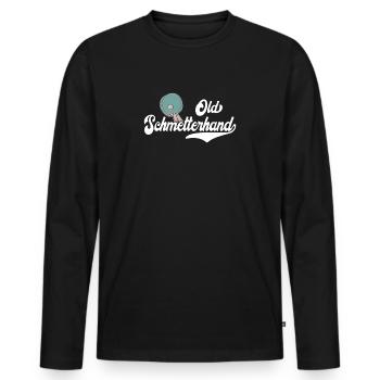 Ping-ping-congs de tennis de table - T-shirt manches longues Premium bio Homme - noir - Devant - Nico (187cm)