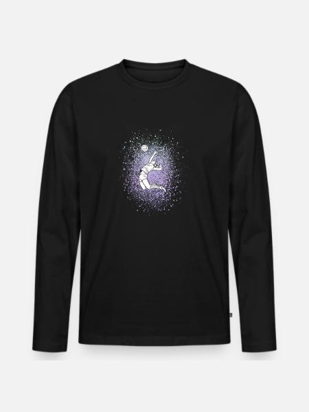 volleyball - Men's Premium Organic Long Sleeve Shirt - black