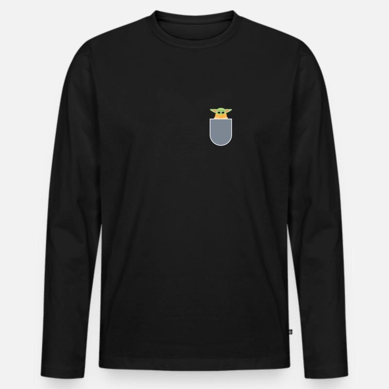 the child - Männer Premium Bio Langarmshirt - Schwarz