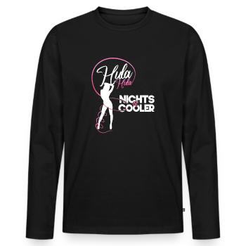 Hula Nothing Is Cool Sports Diet Hoop Gift - Men's Premium Organic Long Sleeve Shirt - black - Front - Nico (187cm)