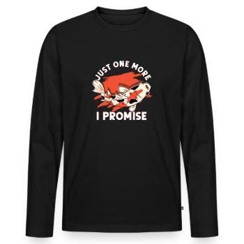 Nur Noch Einen Koi Ich Verspreche Es - Koi - Männer Premium Bio Langarmshirt - Schwarz - Vorne - Nico (187cm)