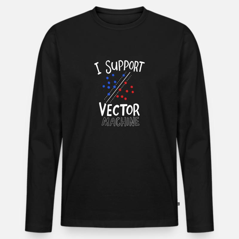 Machine Learning-Geschenk für einen - Männer Premium Bio Langarmshirt - Schwarz