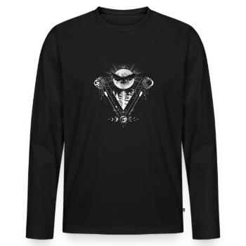 Occult Magie akkultismus akkulte Fans Design - Männer Premium Bio Langarmshirt - Schwarz - Vorne - Nico (187cm)