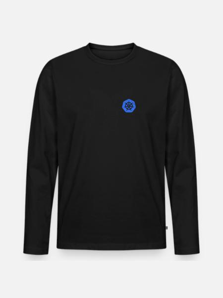 Kubernetes Für ITler Computer Nerd Geschenk - Männer Premium Bio Langarmshirt - Schwarz
