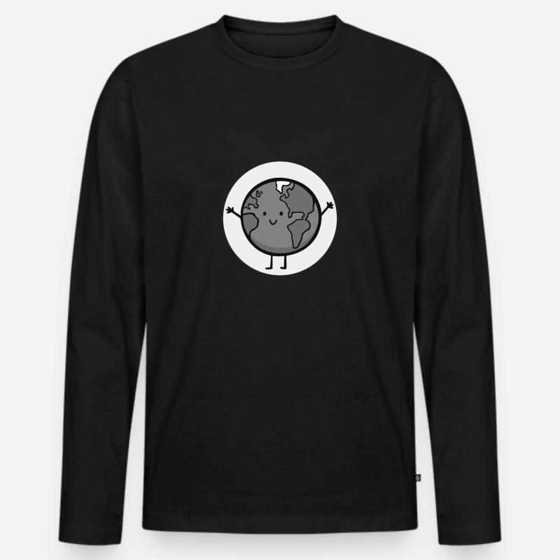 Nachhaltigkeit - Männer Premium Bio Langarmshirt - Schwarz