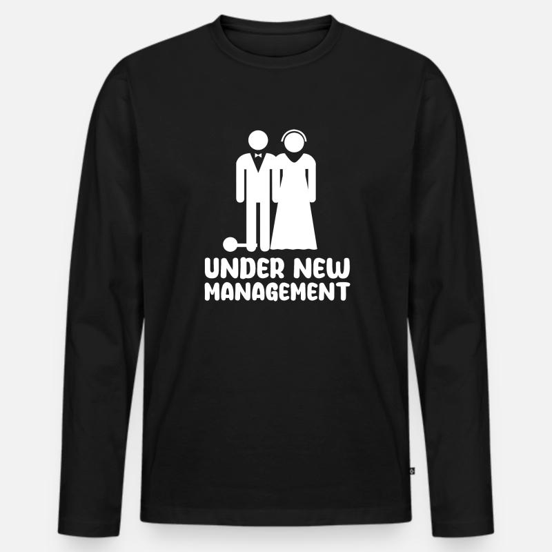 Under New Management - Männer Premium Bio Langarmshirt - Schwarz
