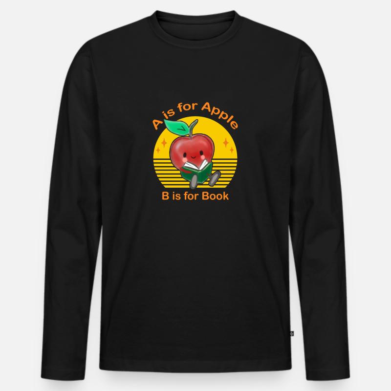 Kindergärtnerin Vorschullehrerin Kleinkind - Männer Premium Bio Langarmshirt - Schwarz
