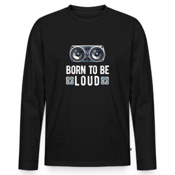 Car Stereo For Audio Installer Speakers Car Bass - Men's Premium Organic Long Sleeve Shirt - black - Front - Nico (187cm)