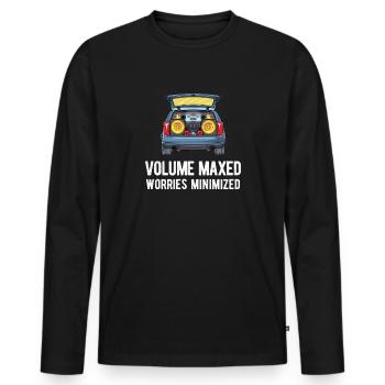 Car Stereo For Audio Installer Speakers Car Bass - Men's Premium Organic Long Sleeve Shirt - black - Front - Nico (187cm)