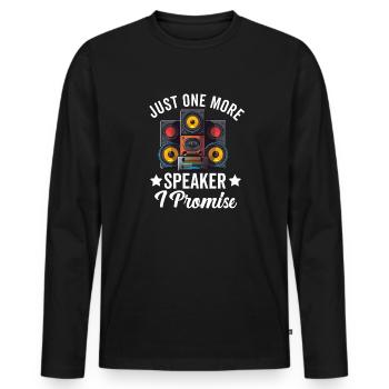 Car Stereo For Audio Installer Speakers Car Bass - Men's Premium Organic Long Sleeve Shirt - black - Front - Nico (187cm)