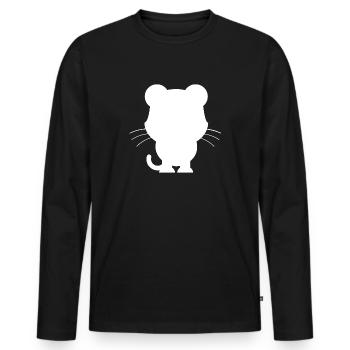 Animals Animals Animal Print Nature - Men's Premium Organic Long Sleeve Shirt - black - Front - Nico (187cm)