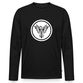 Gothic, EBM, Industrial - T-shirt manches longues Premium bio Homme - noir - Devant - Nico (187cm)