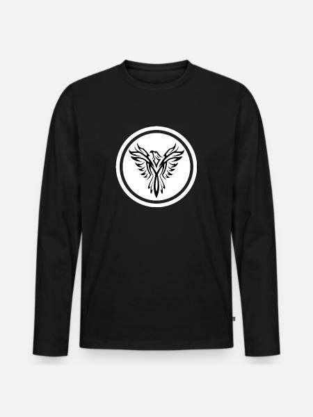 Gothic, EBM, Industrial - Männer Premium Bio Langarmshirt - Schwarz