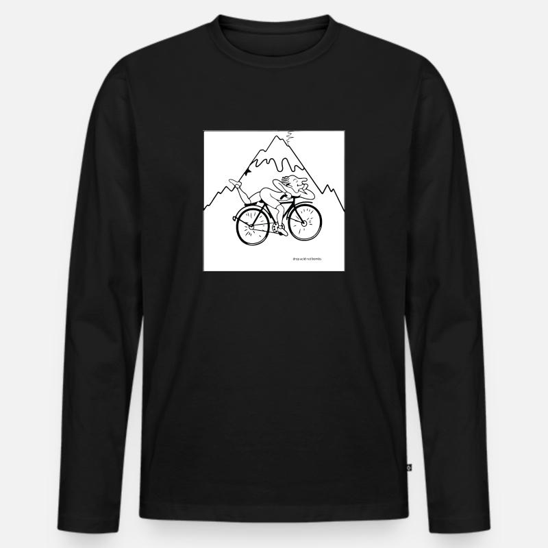 acid lsd drop acid - Männer Premium Bio Langarmshirt - Schwarz