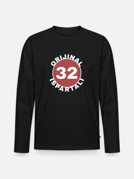 Isparta - Männer Premium Bio Langarmshirt - Schwarz