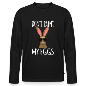 Easter Bunny - Men's Premium Organic Long Sleeve Shirt - black - Front - Nico (187cm)
