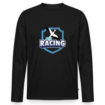 Allez Racing ! - T-shirt manches longues Premium bio Homme - noir - Devant - Nico (187cm)