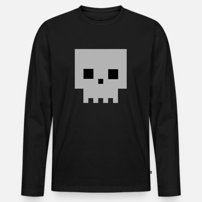 Langweiler - Männer Premium Bio Langarmshirt - Schwarz