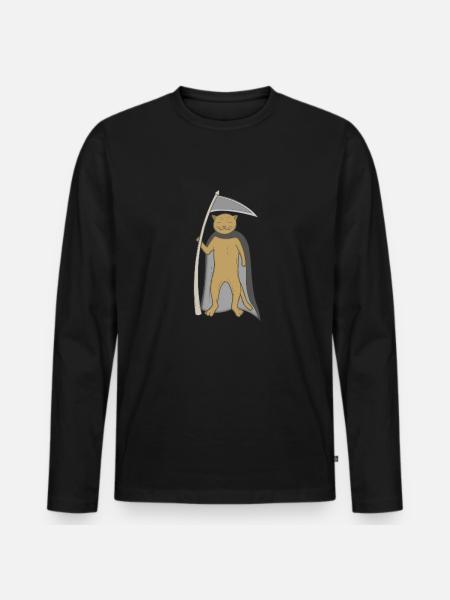 Carnaval d'Halloween - T-shirt manches longues Premium bio Homme - noir