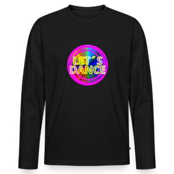 Lets Dance Men Women Kinde - T-shirt manches longues Premium bio Homme - noir - Devant - Nico (187cm)