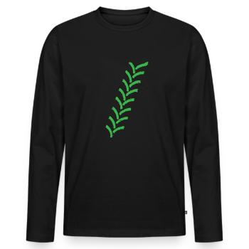Landwirt Shirt Geschenk Bauer Traktor Farmer - Männer Premium Bio Langarmshirt - Schwarz - Vorne - Nico (187cm)