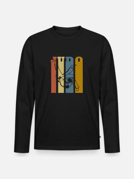 Judo - Männer Premium Bio Langarmshirt - Schwarz