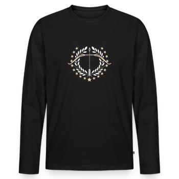 ARCHIVES DE CADEAUX DE BOW ARCHER HOBBY ARROW - T-shirt manches longues Premium bio Homme - noir - Devant - Nico (187cm)