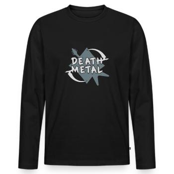 Christmas Christmas gift - Men's Premium Organic Long Sleeve Shirt - black - Front - Nico (187cm)