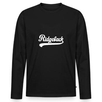 RIDGEBACK - Männer Premium Bio Langarmshirt - Schwarz - Vorne - Nico (187cm)