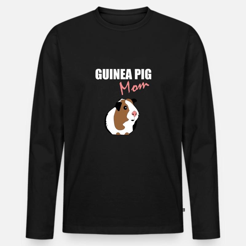 cochon de Guinée - T-shirt manches longues Premium bio Homme - noir