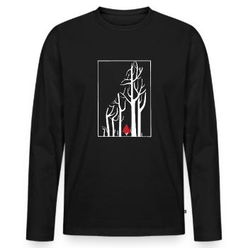 Little Red Riding Hood - Men's Premium Organic Long Sleeve Shirt - black - Front - Nico (187cm)
