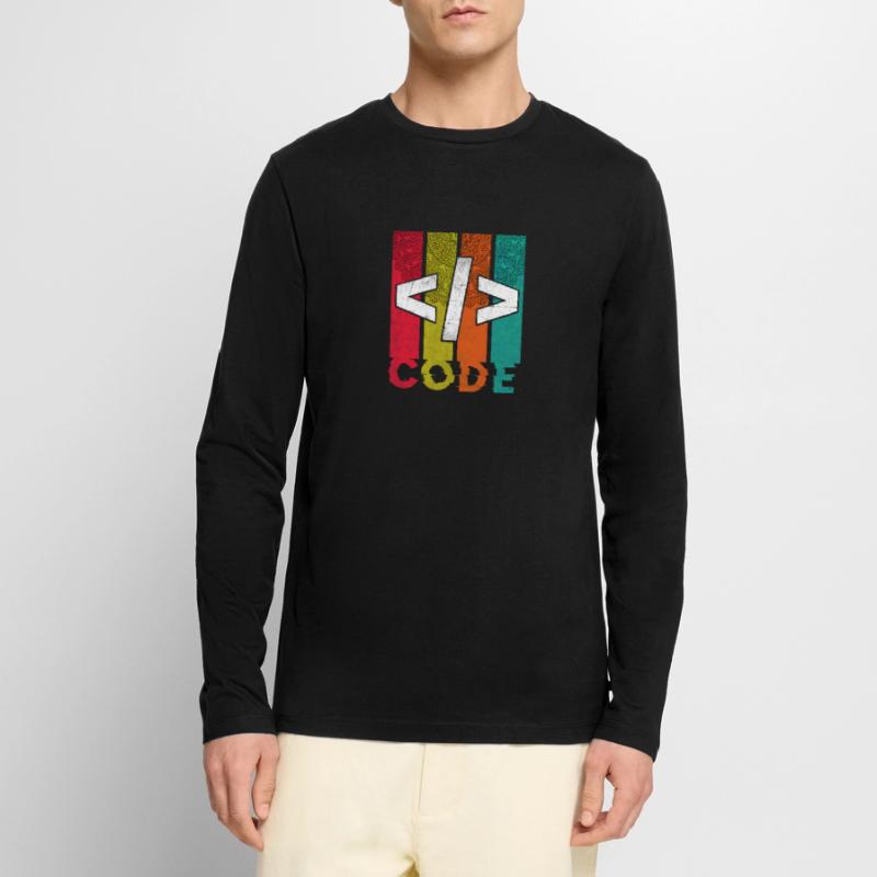Conception du code T-shirt manches longues Premium bio Homme