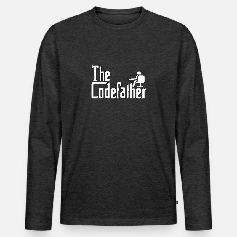 CodeFather Software Entwickler Engineer Programmer Männer Premium Bio Langarmshirt