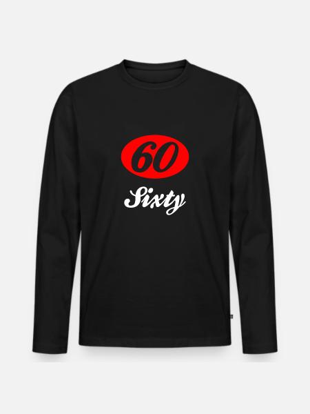 Sixties 60 - T-shirt manches longues Premium bio Homme - noir