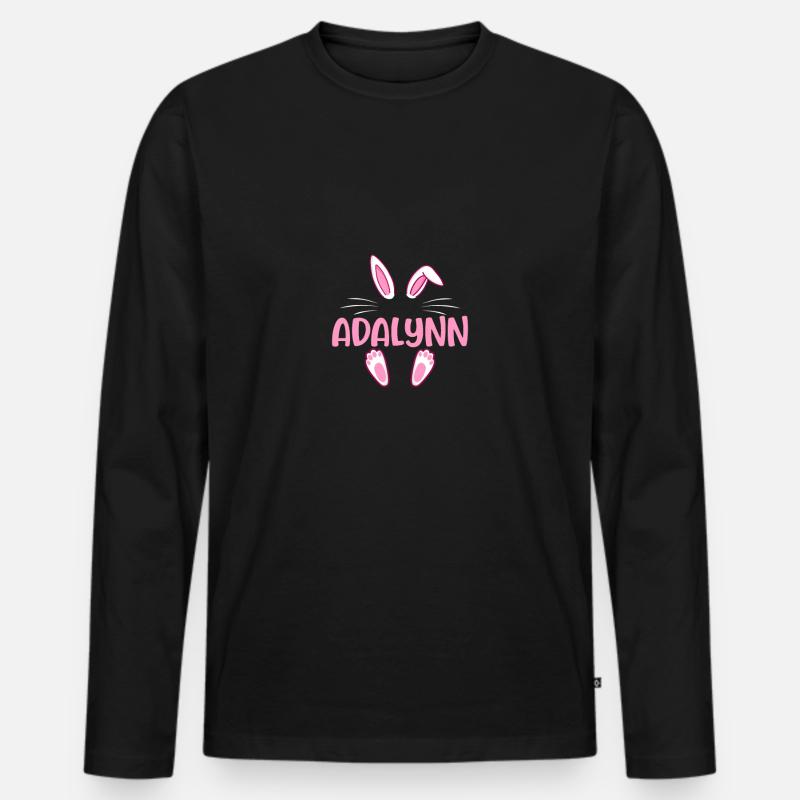ADALYNN Easter - Männer Premium Bio Langarmshirt - Schwarz